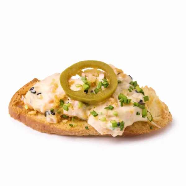 Bruschetta með laxa tartar