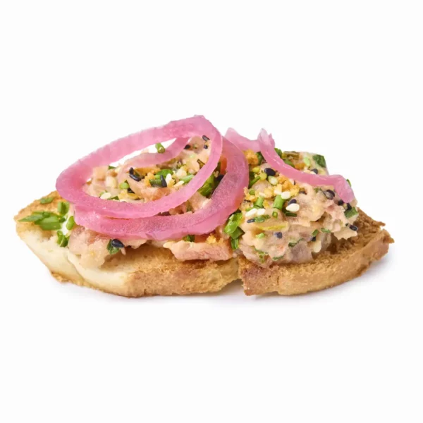 Bruschetta með túnfisk tartar