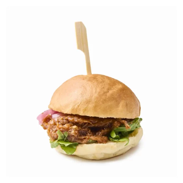 Mini pulled pork borgari